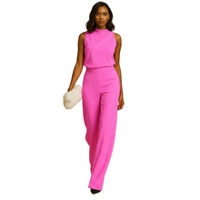 Load image into Gallery viewer, Women’s Halter Neck Wide Leg Jumpsuit for Evening Occasions kingzboutique.shop
