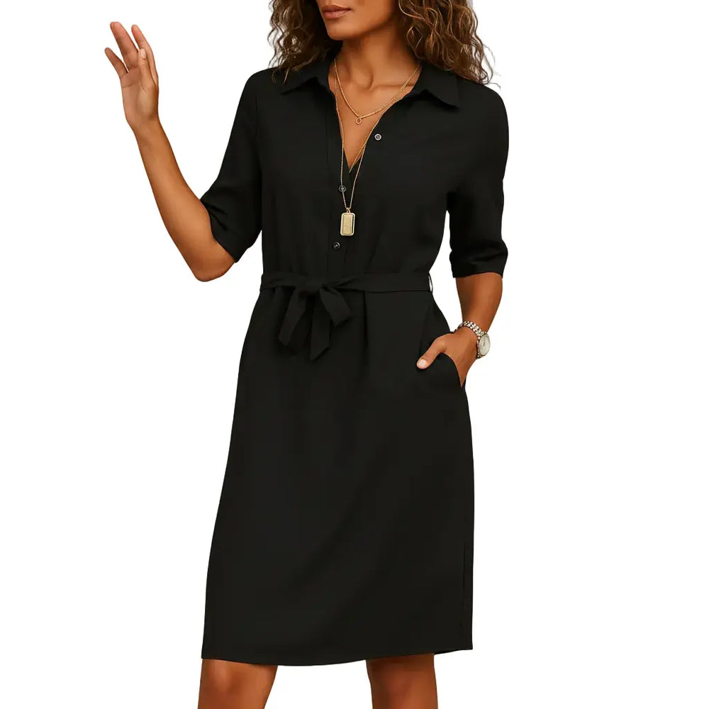Modern Midi Dress for Women Comfortable Elegant Wear kingzboutique.shop