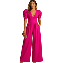 Load image into Gallery viewer, Women’s Full Length Tailored Jumpsuit with Wide Leg Fit kingzboutique.shop
