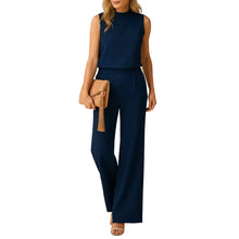 Load image into Gallery viewer, Round Neck Wide Leg Jumpsuit for Women with Flowing Fit kingzboutique.shop

