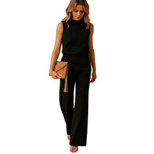Load image into Gallery viewer, Round Neck Wide Leg Jumpsuit for Women with Flowing Fit kingzboutique.shop

