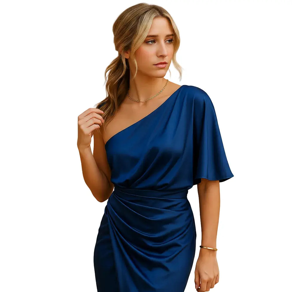 Slim Silhouette Dress for Women with Minimal Elegant Finish kingzboutique.shop