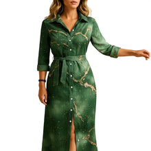 Load image into Gallery viewer, Long Summer Dress for Women with Short Sleeve Lightweight Fabric kingzboutique.shop
