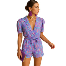 Load image into Gallery viewer, Printed Summer Jumpsuit for Women with Belted Lightweight Casual Fit kingzboutique.shop
